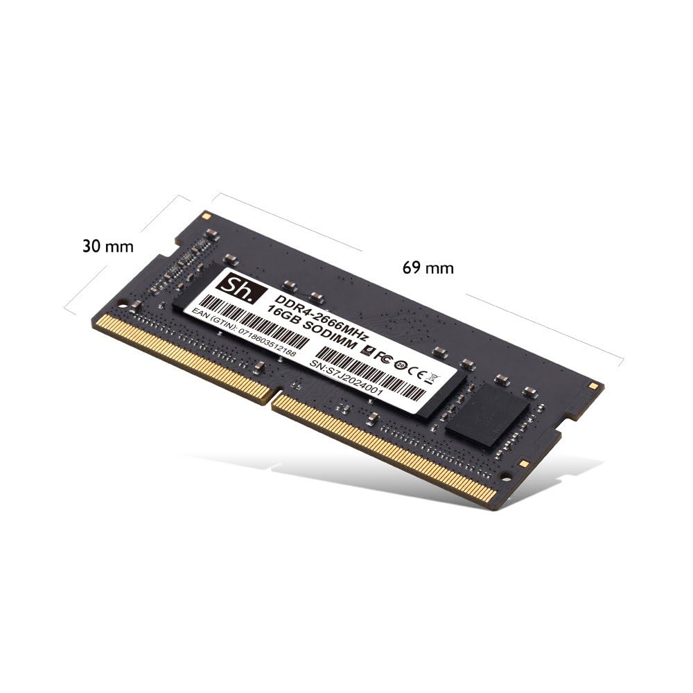 Sh. DDR4 RAM 16GB SODIMM 2666MHz Laptop Memory Module – CL19, 1.2V